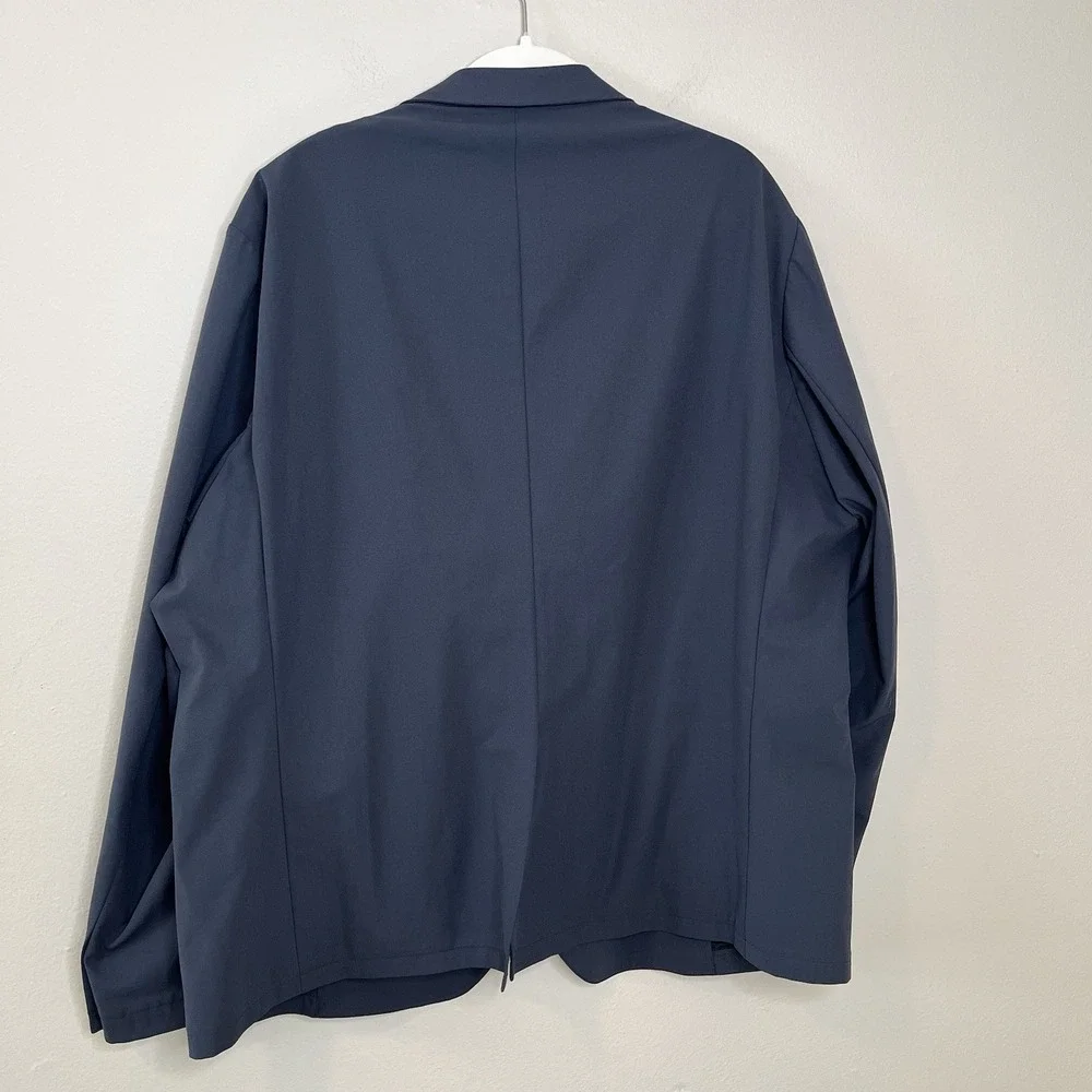 Mens Performance Sport Coat Blazer Sene Blue Travel Business Career‎ Work Mens